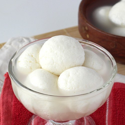 White Sponge Rasgulla