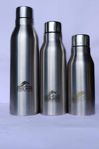 Plain stainless steel water bottle, Certification : ISO 9001:2008 Certified