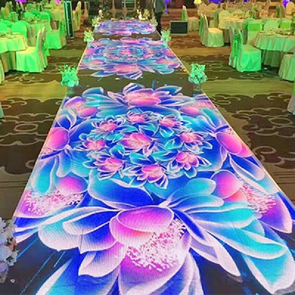 Square Steel Interactive Led Dance Floor, for indoor outdoor, Emitting Color : RGB full color