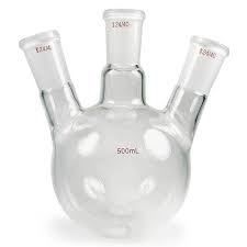Three Neck Round Bottom Flask, for Household, Industrial, Laboratory, Storage Capacity : 100ml, 150ml