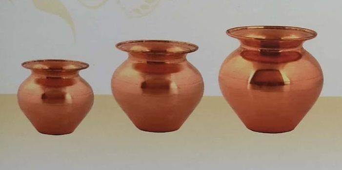 Polished Copper Gadwa, for Pooja, Style : Common