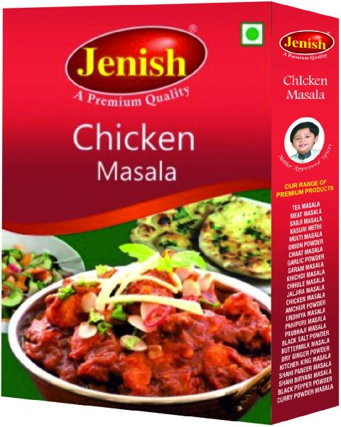 Jenish Organic chicken masala, for Cooking Use, Form : Powder