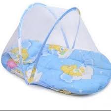 Plain Cotton Baby Mosquito Bed Blue, Shape : Circular, Square