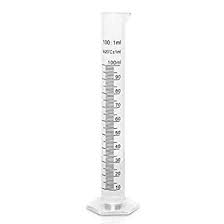 Glass graduated cylinder, for Chemistry Lab Use