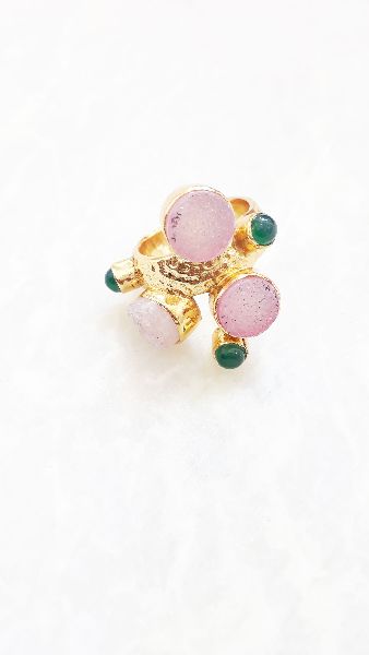 Polished Brass JR-R005 Gemstone Ring, Occasion : Anniversary, Party