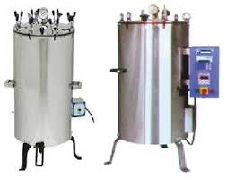 Polished Carbon Steel Vertical Autoclave, Certification : CE Certified, ISO 9001:2008