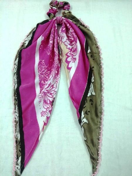 Round Beaded Headband Scarf, Pattern : Printed, Feature : Anti-Wrinkle, Comfortable, Dry Cleaning