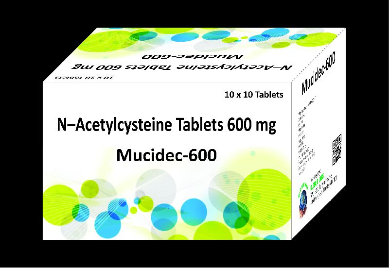 N-Acetylcysteine Tablets, Packaging Size : 1x10x10