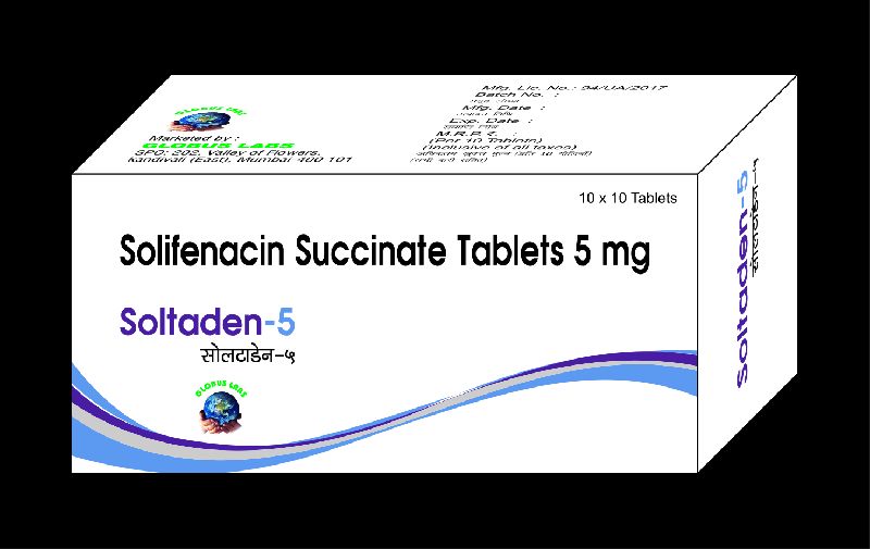 Solifenacin Tablets, Packing Size : 1x10x10