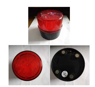 Magnetic Warning Light, for Night Construction, Mines, High Voltage Area, Color : Red