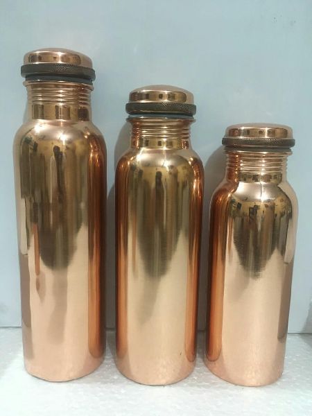 Cooper Copper Water Bottles, for Kitchen Use, Pattern : Plain, Printed