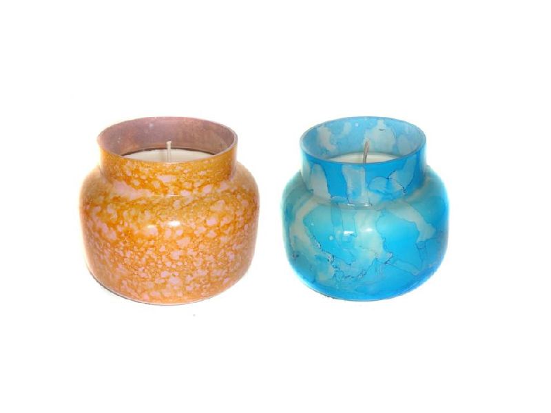 Printed Multicolor Textured Handi Candle, Feature : Attractive Design, Heat Resistance