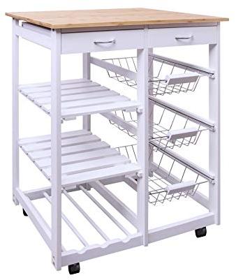 Rectangular Non Polished Stainless Steel Kitchen Trolley, for Putting Utensils, Style : Antique, Modern