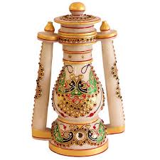 Non Polished Marble Lantern, for Decoration, Lighting, Wedding, Feature : Fine Finished, Good Designs