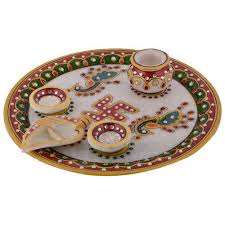 marble pooja thali