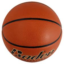 Round Leather Basketball, for Games, Playing, Pattern : Plain