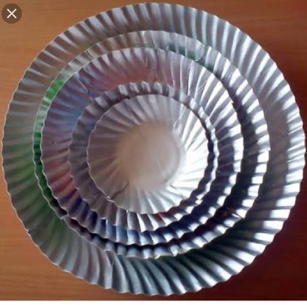 Silver Laminated Paper Plate
