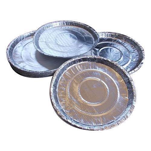 Silver Laminated Paper Thali, for Event, Party, Feature : Eco-Friendly, Lightweight, Disposable