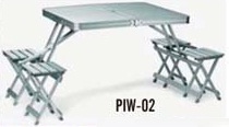 Non Polished Aluminum Portable Picnic Table, Feature : Eco-Friendly, Rust Resistance, Stylish Look