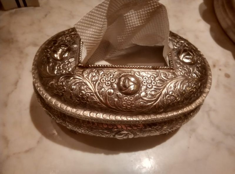 Brass Napkin Holder, Shape : Round