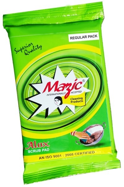 Square Mazic Regular Pack Green Pad, for Home Use, Feature : Optimum Durability