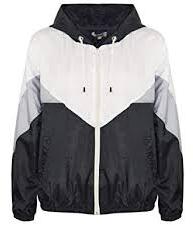  Plain Nylon windbreaker jacket, Gender : Female, Male