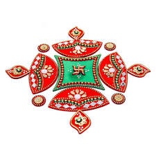 Cotton Kamal Shape Rangoli Base, for Decoration, Home Decor, Outdoor Use, Feature : Fine Craftsmanship