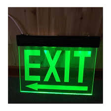 Fyrax Exit Glow Sign Board, for Outdoor