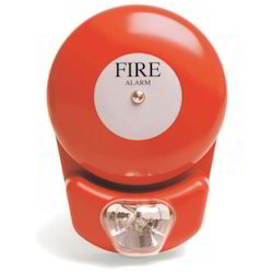Coated Plain Fire Alarm Gong Bell, Color : Red