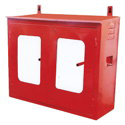 Double Door MS Hose Box, Color : Red