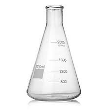 Glass Conical Flask, for Biology, Chemistry, Household, Industrial, Laboratory, Laboratory Use