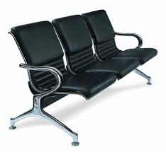 Rectangular Non Polished Aluminium Waiting Chair, for Airport, Office, Pattern : Plain