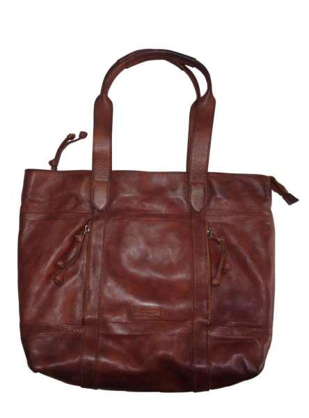 Plain Leather Ladies Casual Handbags, Size : 12.5X18.5X5.5 Inch