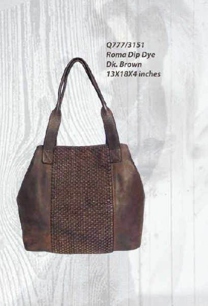 Leather Ladies Stylish Tote Bags, Size : 13x18x4 Inch
