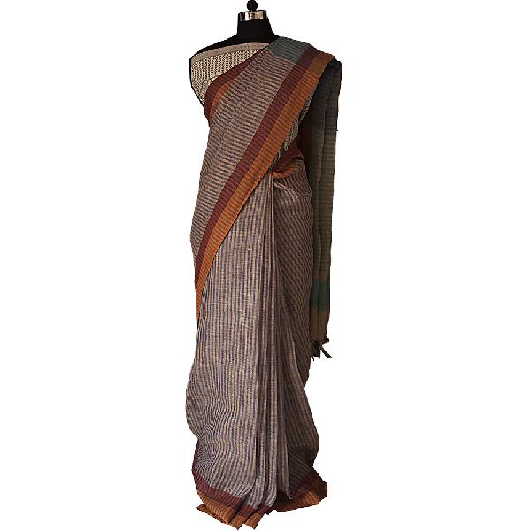 Bhagalpuri Linen Saree, Pattern : Printed, Occasion : Daily wear