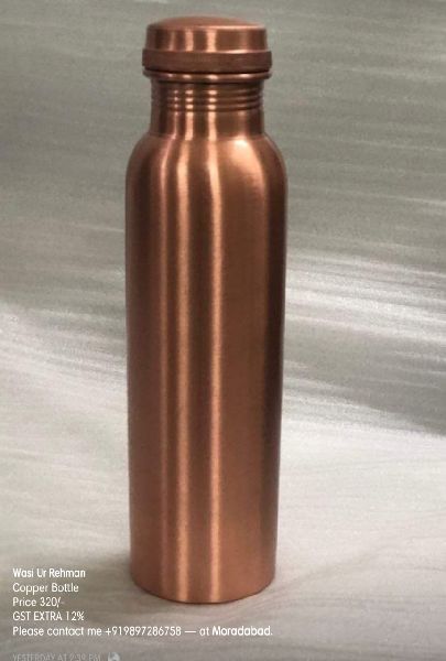 COPPER WATER BOTTEL, for Drinking Purpose, Feature : Fine Quality, Freshness Preservation, Light-weight
