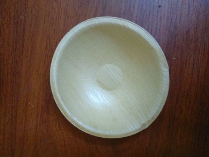 5 Inch Round Areca Leaf Bowl, for Event Party Supplies, Feature : Eco Friendly