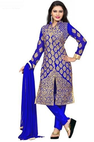 Georgette A-Line Pant Style Suits, Occasion : Party wear