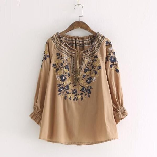 Rayon Embroidered Tops, Size : L, XL, Feature : Comfortable, Fad