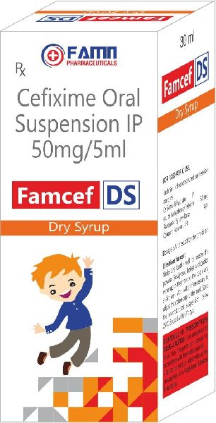 Famcef-DS Dry Syrup, Form : Liquid