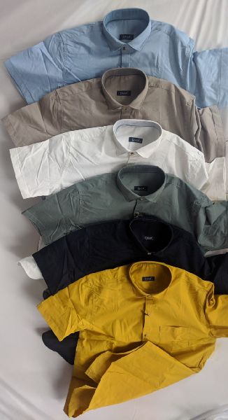 Plain Half Sleeves Shirt, Size : M, XL