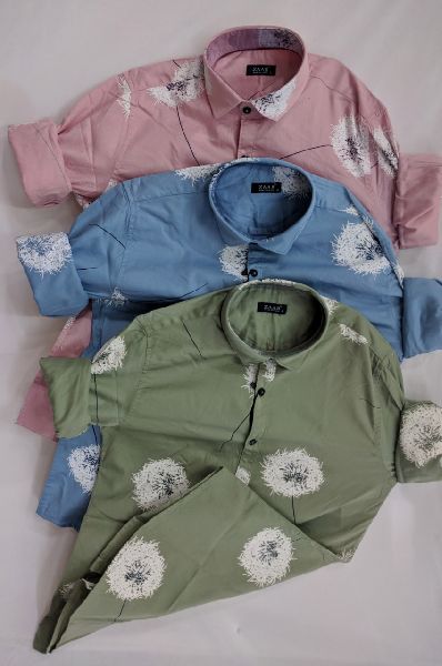 Cotton printed shirts, Size : L, M, XL
