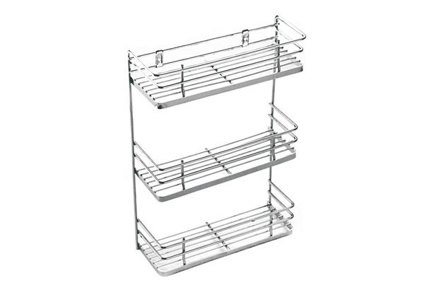 Stainless Steel Three-Tier Spice Rack, Feature : Anti Corrosive, Durable