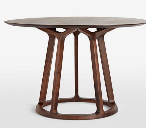 Round Wooden Dining Table, for Cafe, Home, Hotel, Restaurant, Size : Multisizes