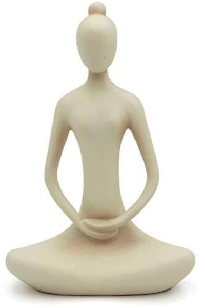 Meditating Yoga Woman Statue