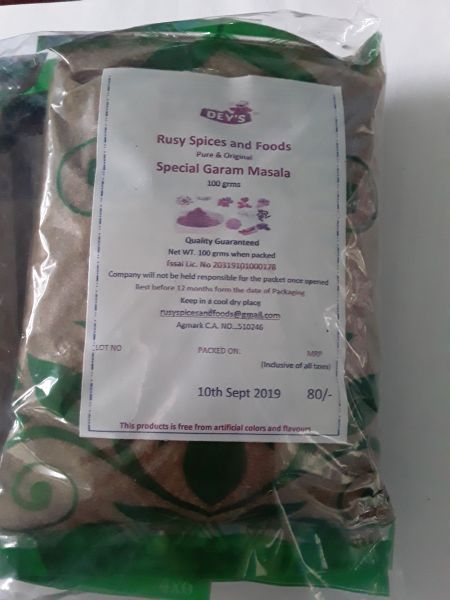 Special Garam Masala (100 gm), Packaging Type : Plastic Packet