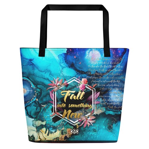 Floral Print Beach Bag