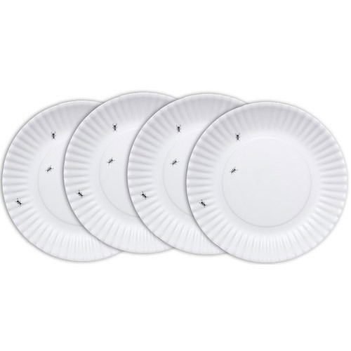 Round Fly Print Melamine Dinner Plate, for Serving Food, Feature : Fine Finish, Smooth Texture