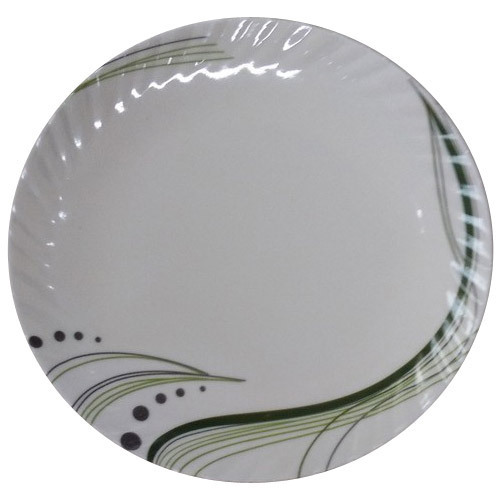 Round Polished Stylish Melamine Dinner Plate, for Serving Food, Feature : Fine Finish, High Strength