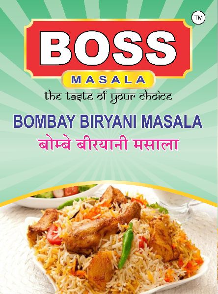 Natural Boss Bombay Biryani Masala, for Cooking Use, Form : Powder